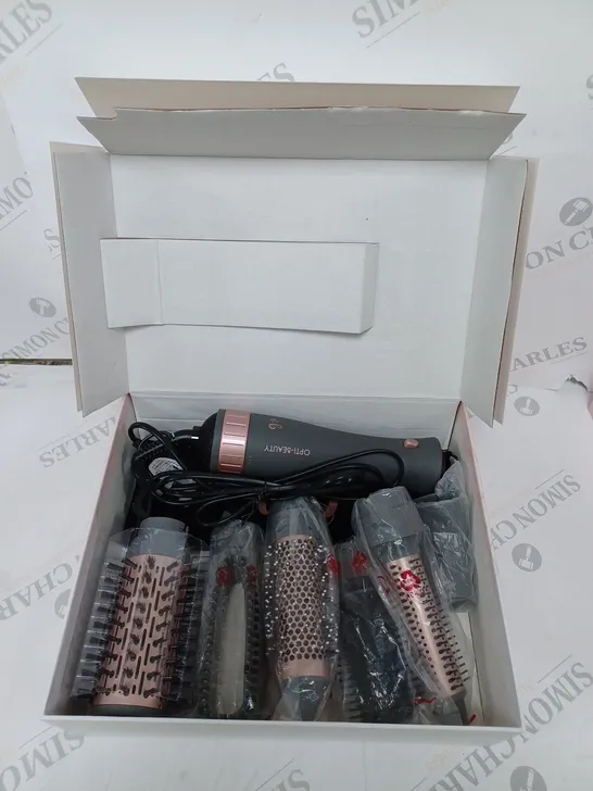 BOXED OPTI-BEAUTY HOT AIR MULTI-STYLER WITH ACCESSORIES 