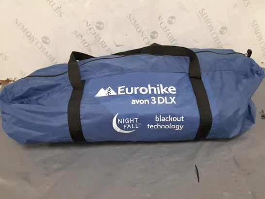 EUROHIKE AVON 3 DLX NIGHT FALL DOME TENT 