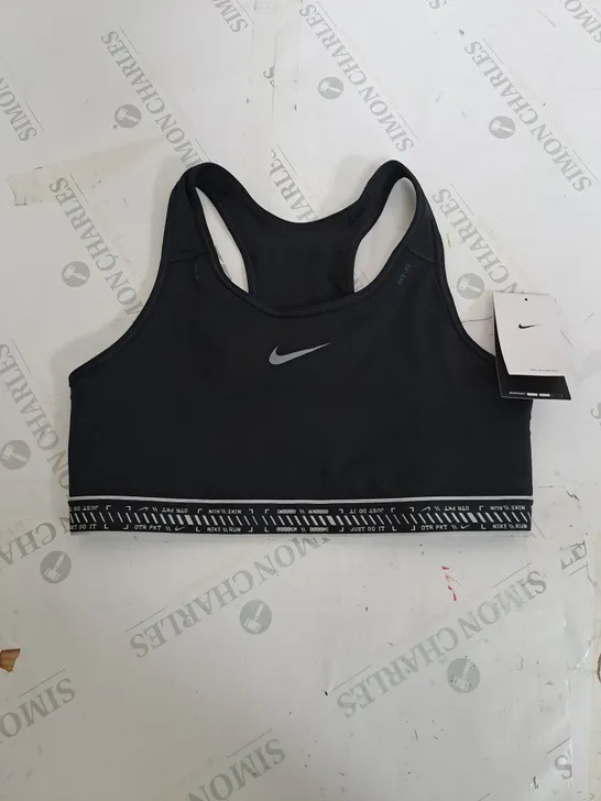 NIKE DRI FIT SPORTS BRA IN BLACK - LARGE