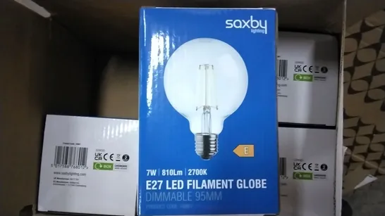 BOX OF 6 7W E27 VINTAGE EDISON LED GLOBE LIGHT BULB