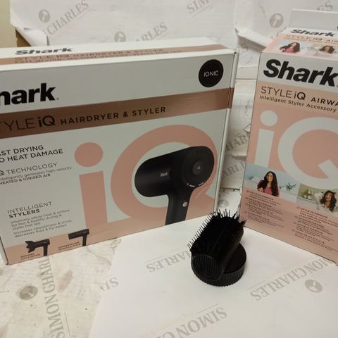 SHARK STYLE IQ IONIC HAIR DRYER & STYLER W/ ACCESSORIES HD110UKQ