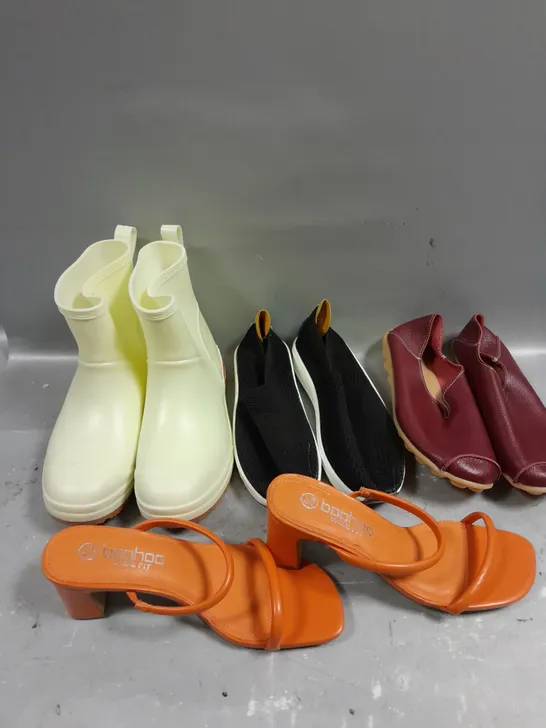 APPROXIMATELY 20 ASSORTED PAIRS OF FOOTWEAR IN VARIOUS STYLES & SIZES	