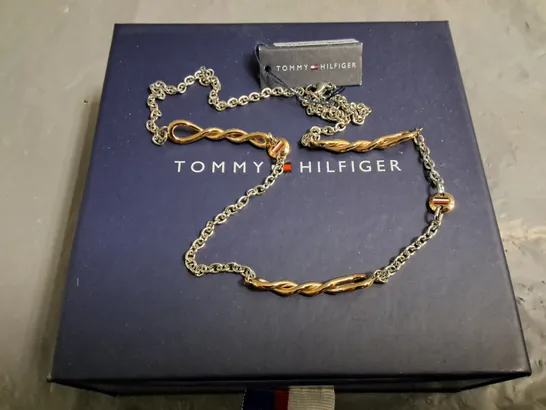 TOMMY HILFIGER TWIST THEMED NECKLACE