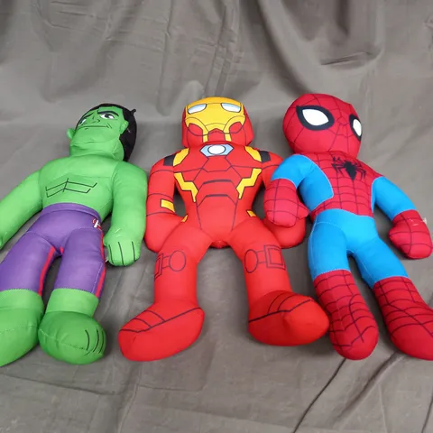 SET OF 3 MARVEL PLUSH TEDDIES