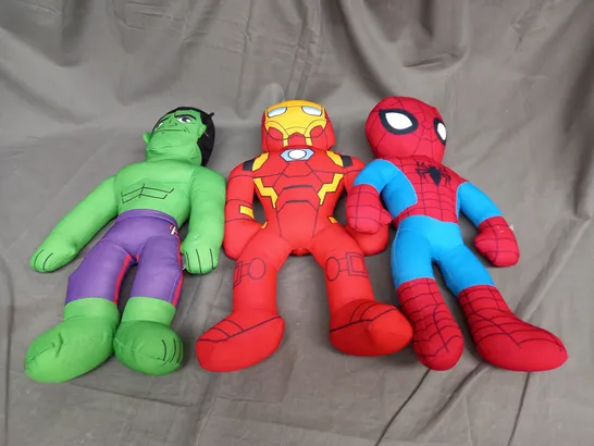 SET OF 3 MARVEL PLUSH TEDDIES