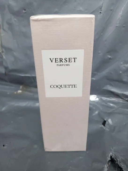 BOXED AND SEALED VERSET PARFUMS COQUETTE EAU DE PARFUM 50ML