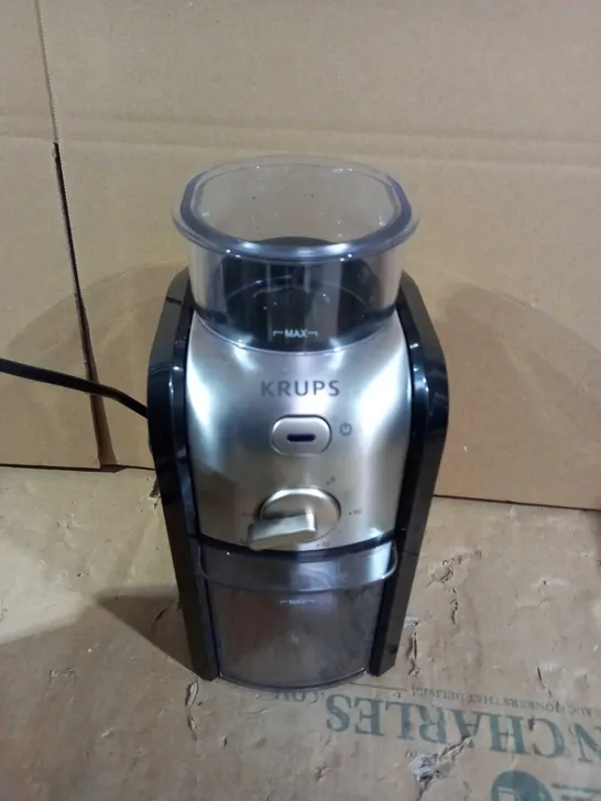 KRUPS EXPERT BURR GRINDER FOR COFFEE BEANS