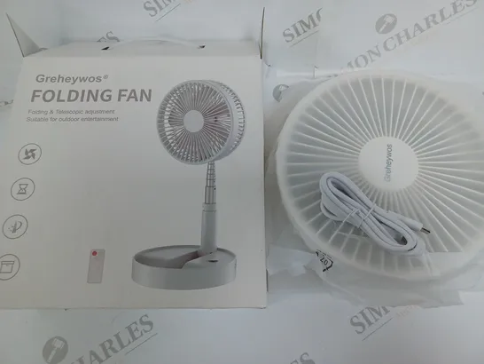 BOXED GREHEYWOS FOLDING FAN