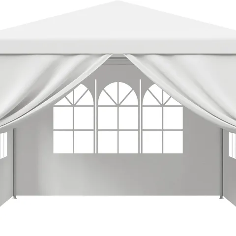 BOXED COSTWAY 10' X 10' FEET OUTDOOR WEDDING CANOPY TENT FOR BACKYARD - WHITE