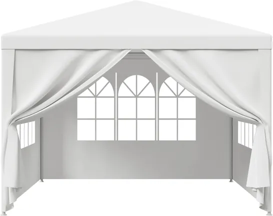 BOXED COSTWAY 10' X 10' FEET OUTDOOR WEDDING CANOPY TENT FOR BACKYARD - WHITE (1 BOX)