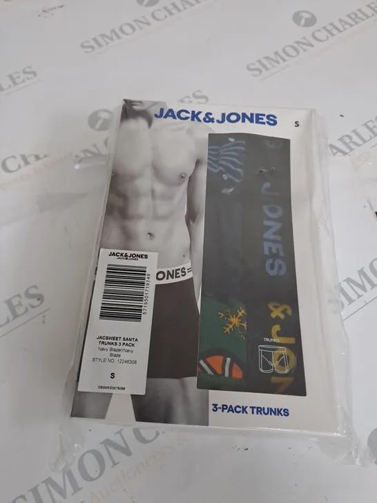 JACK & JONES 3 PACK TRUNKS SIZE S