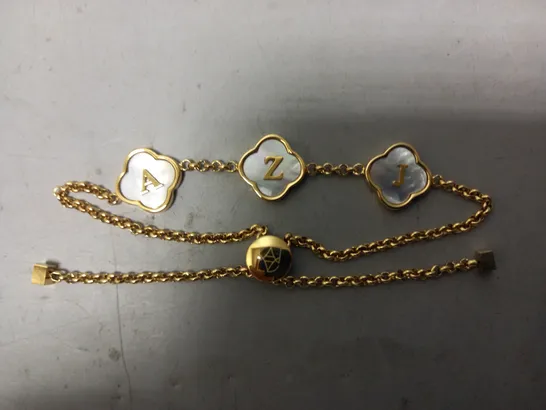 BOXED ABBOTT LYON CUSTOM INITIAL BRACELET IN GOLD