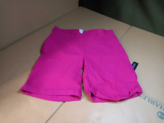 ROMAN HOT PINK STRETCH SHORTS - SIZE 12