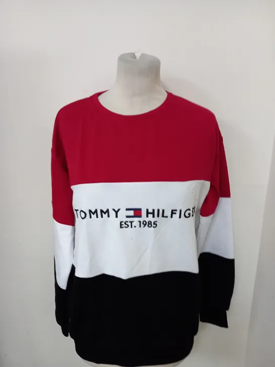 TOMMY HILFIGER LOGO CASUAL SHIRT SIZE S 