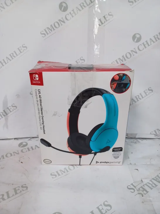 PDP NINTENDO SWITCH LVL 40 WIRED STEREO GAMING HEADSET 