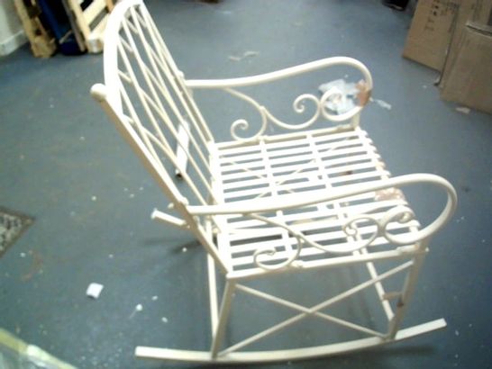 ALISON CORK METAL ROCKING CHAIR- COLLECTION ONLY