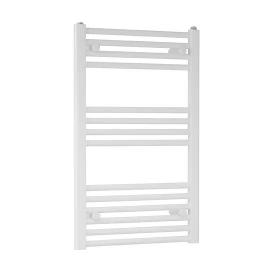 BOXED WALL-MOUNTED HEATED TOWEL RAIL IN WHITE 