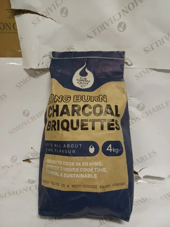 CHARCOAL BRIQUETTES 4KG BY THE GREEN OLIVE FIREWOOD COMPANY