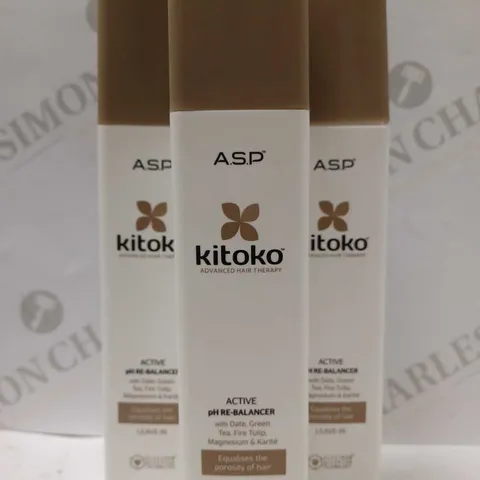 LOT OF APPROX 12 X 250ML A.S.P KITOKO ACTIVE PH RE-BALANCER 