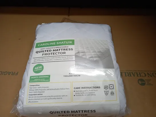 QUILTED MATTRESS PROTECTOR - KING/152X200CM