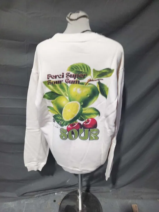 PERCIVAL SOUR FRUITS SWEATSHIRT COTTON SIZE M