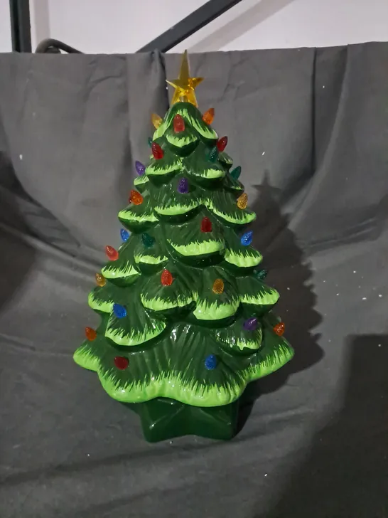 DECORATIVE FESTIVE LIGHT-UP TREE ORNAMENT