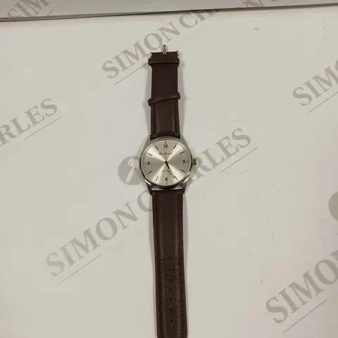 BEN SHERMAN BROWN STAINLESS STEEL CASE BLACK 