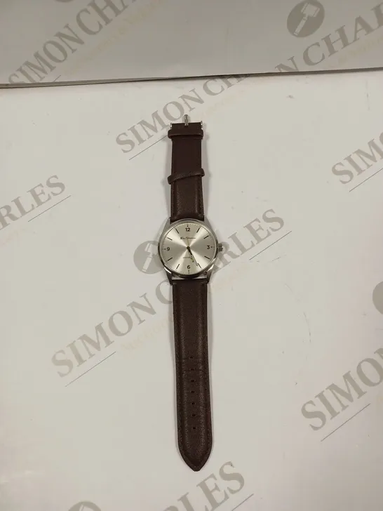 BEN SHERMAN BROWN STAINLESS STEEL CASE BLACK 