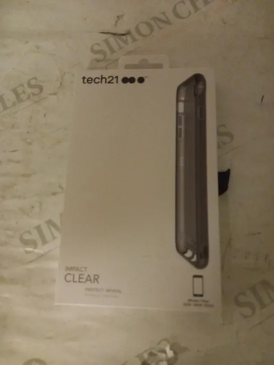 CASE OF 100 BRAND NEW TECH21 CLEAR IMPACT MOBILE CASE, IPHONE 7 PLUS, SMOKEY BLACK