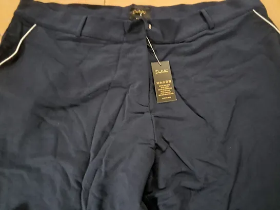 LOT OF APPROXIMATELY 20 BRAND DESTELLO WIDE LEG NAVY PANTS - UK 20