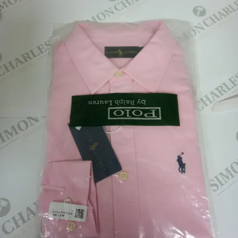 BAGGED POLO RALPH LAUREN SHIRT IN PINK SIZE L