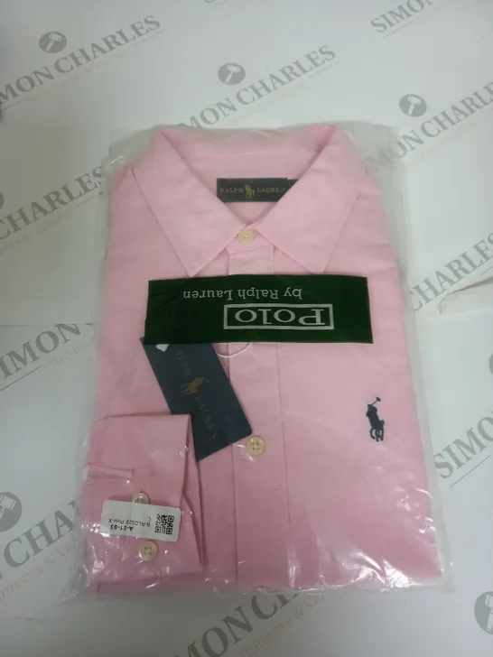 BAGGED POLO RALPH LAUREN SHIRT IN PINK SIZE L