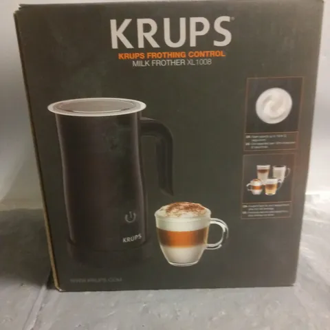 BOXED KRUPS FROTHING CONTROL MILK FROTHER - XL 1008