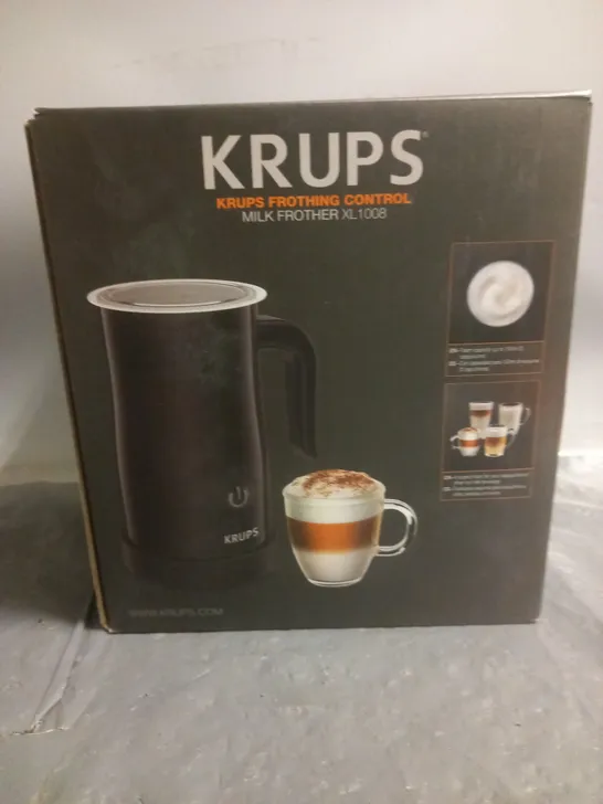 BOXED KRUPS FROTHING CONTROL MILK FROTHER - XL 1008