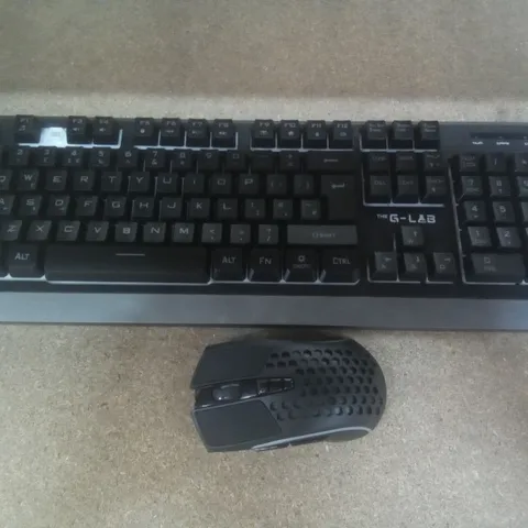 THE G-LAB COMBO TUNGSTEN WIRELESS MOUSE + KEYBOARD 