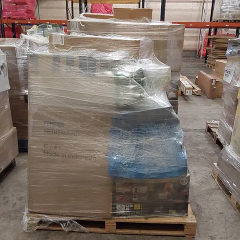 PALLET OF APPROXIMATELY 16 UNPROCESSED RAW RETURN HOUSEHOLD AND ELECTRICAL GOODS TO INCLUDE;
