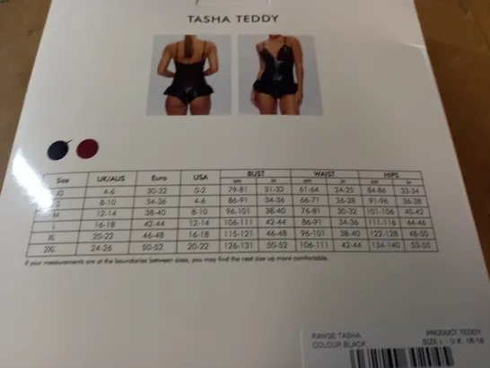 ANN SUMMERS TASHA TEDDY OUTFIT - UK LARGE 16-18