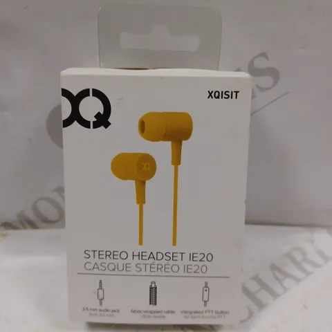 BOXED XQISIT STEREO HEADSET IE20