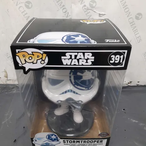 BOXED FUNKO POP STAR WARS 391 STORMTROOPER BOBBLE-HEAD