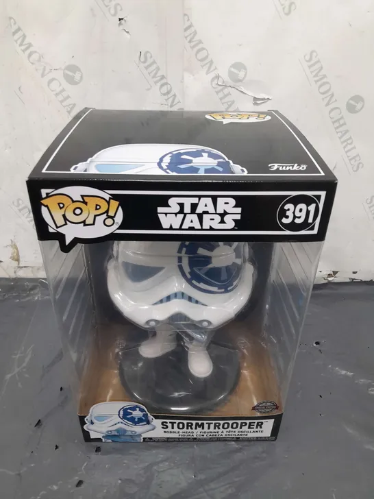 BOXED FUNKO POP STAR WARS 391 STORMTROOPER BOBBLE-HEAD