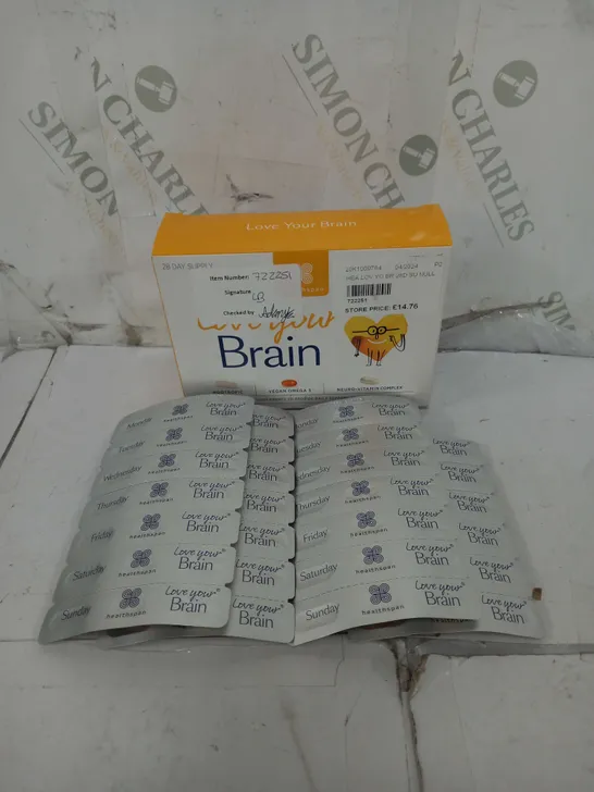 HEALTHSPAN LOVE YOUR BRAIN SUPPLEMENT SET 