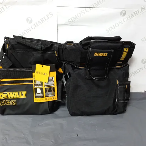 DEWALT PROFESSIONAL TOOL RIG ADJUSTABLE SIZE BLACK