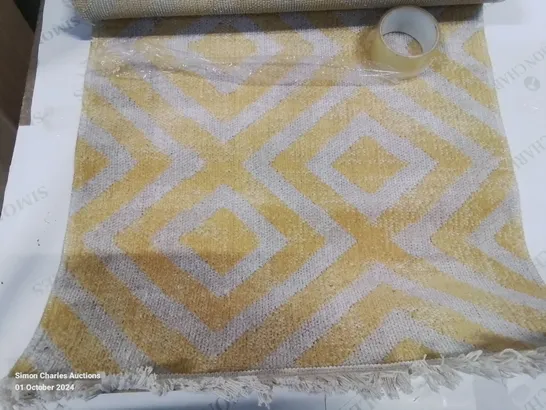 BRAND NEW PACO HOME 821 POCO YELLOW-WHITE 60X100CM RUG