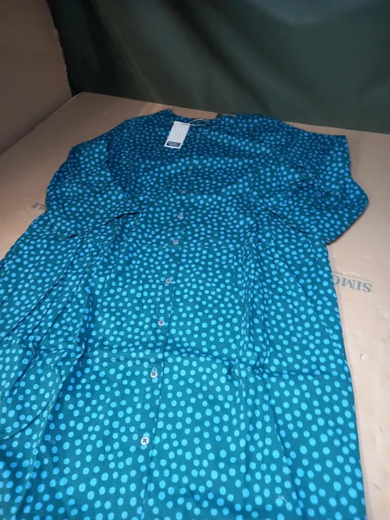 KLANNING ALICE- POLKA DOT BUTTON DRESS SIZE XL