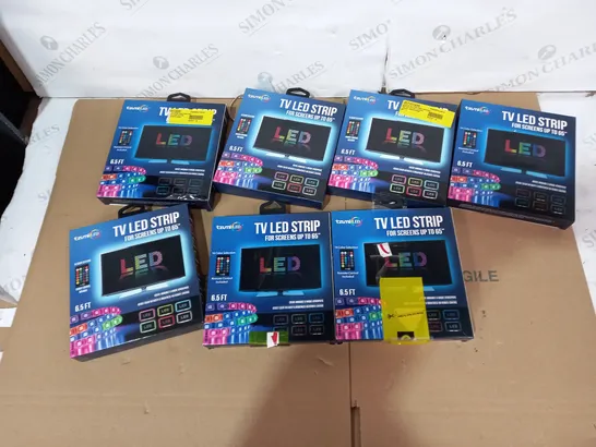 LOT OF APPROXIMATELY 7 ASSORTED TZUMI LED TV LED STRIPS