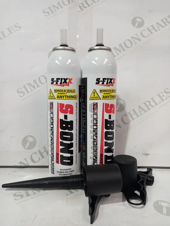 LOT OF 2 SFIXX S-BOND NO GUN 3-IN -1 SEALANT ADHESIVE AND FILLER