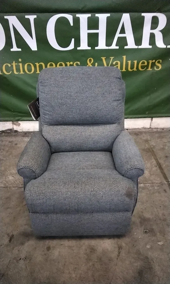 QUALITY BRITISH DESIGNED & MANUFACTURED G PLAN ARMCHAIR DARK GREY FABRIC 