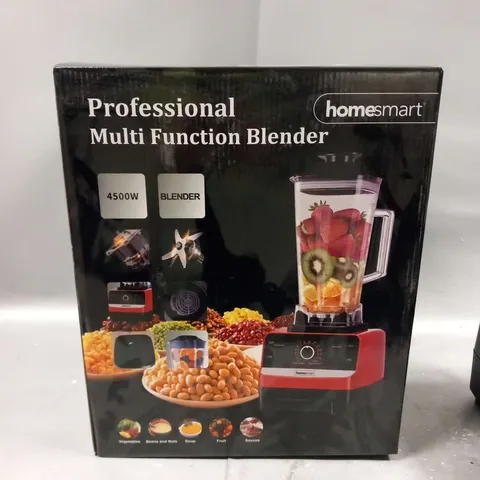 BRAND NEW BOXED HOMESMART - FOOD PROCESSOR AND BLENDER 4500 W (SIZE 20X21X49 CM) - BLACK