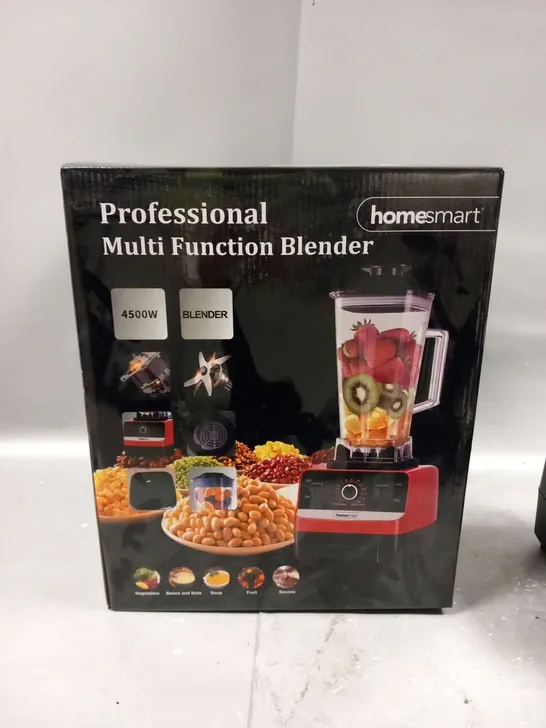 BRAND NEW BOXED HOMESMART - FOOD PROCESSOR AND BLENDER 4500 W (SIZE 20X21X49 CM) - BLACK