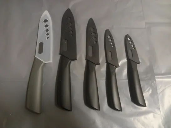 SET OF 5 ASSORTED MYVIT KITCHEN KNIVES 